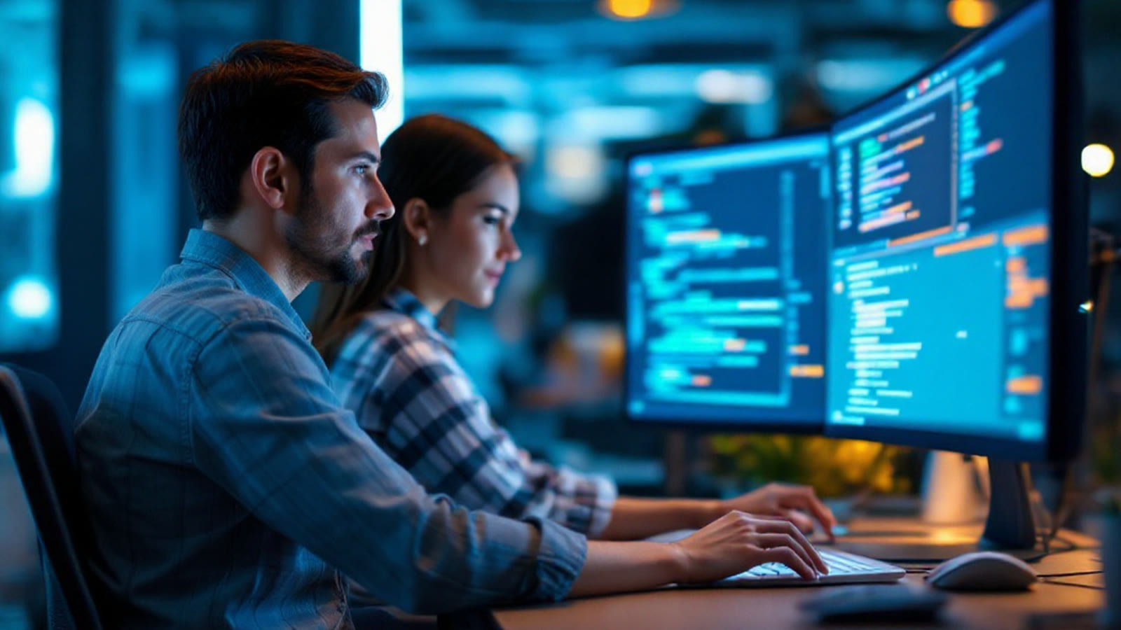 Senior engineers collaborating at a Bay Area tech company