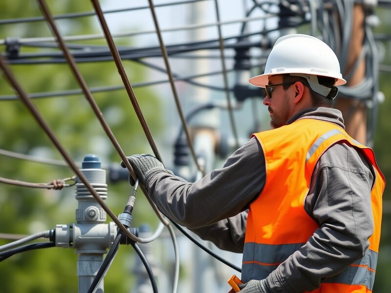 Utility services outage reporting and service scheduling AI calling assistant