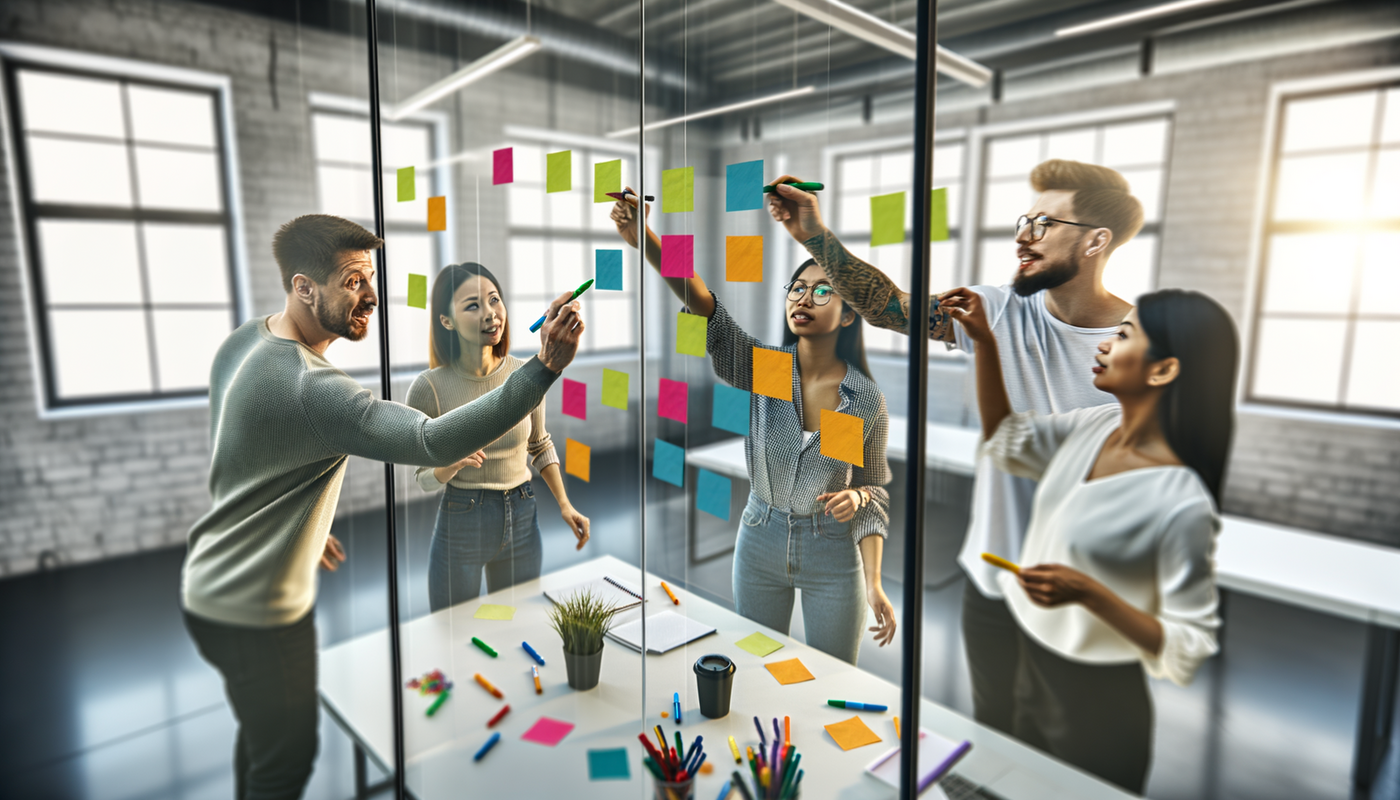 Product design wireframing and sprint planning for software development